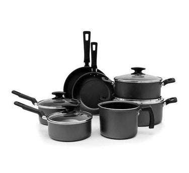 Batería de Cocina TRAMONTINA Loreto de 7 Piezas con Revestimiento Starflon T1 - Negro - #𝑼𝑺𝒉𝒐𝒑